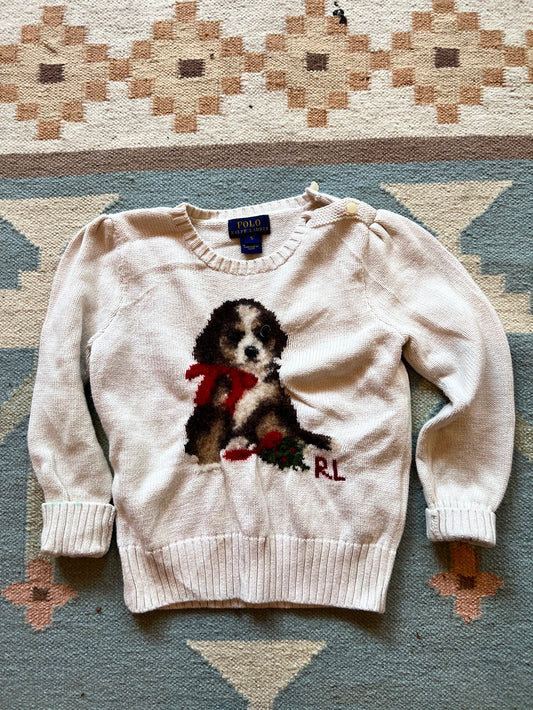 2000s Ralph Lauren Dog Knitted Sweater